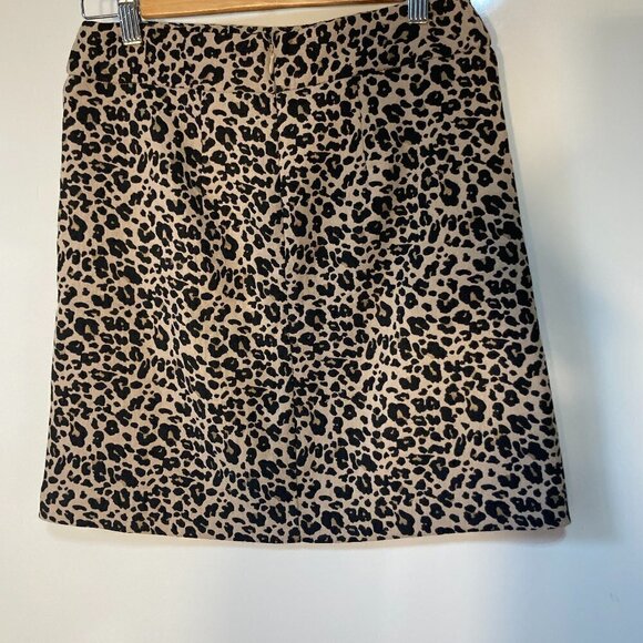 LOFT NWOT SZ SP Cheetah Animal Print Mini Skirt Retro Y2K Modern Party Timeless - Picture 2 of 7